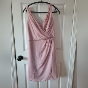 Elegant Pink Sleeveless Dress